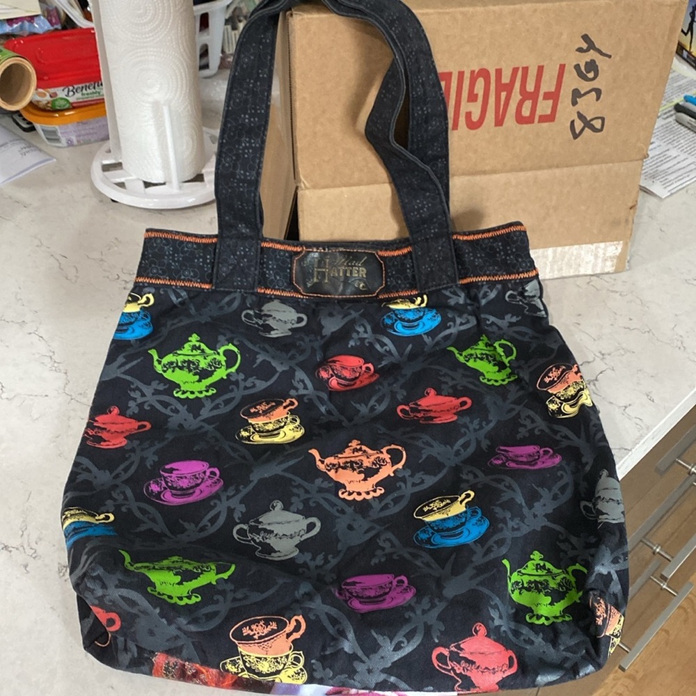 Mad Hatter Teapot Bag in Multicolor - Picture 4 of 10